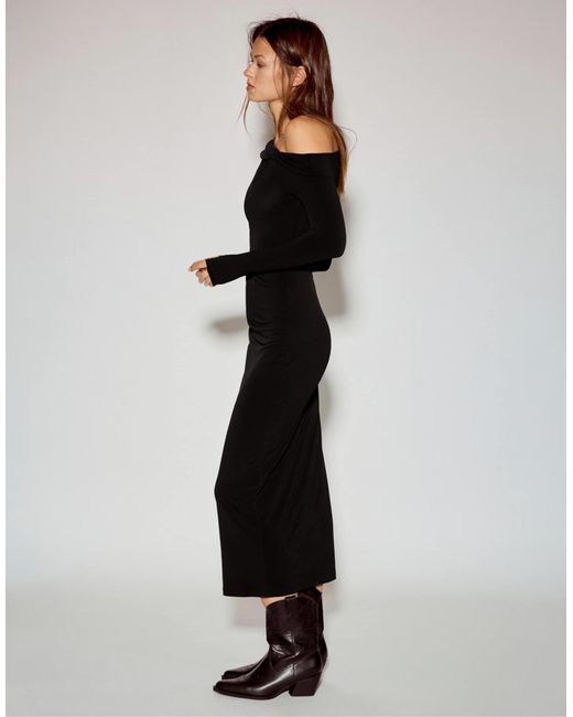 Pull&Bear Black – midikleid