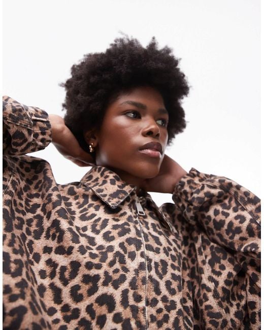 Animal print bomber jacket outlet