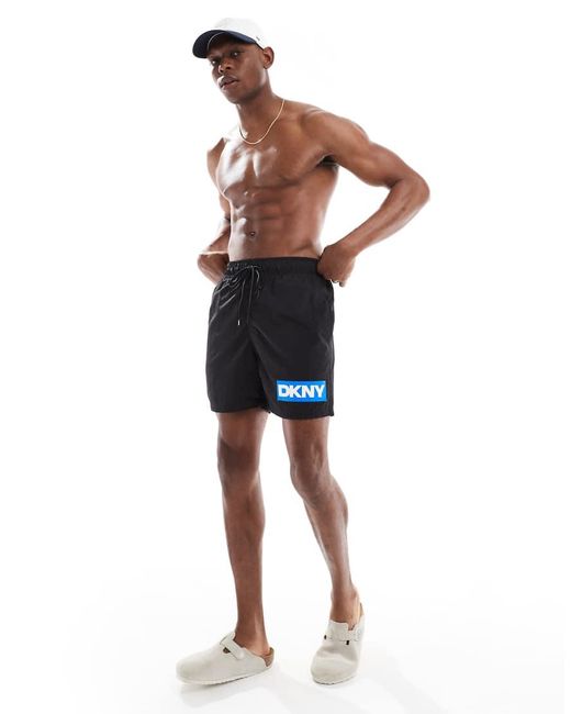 DKNY Black Kos Swimshorts for men