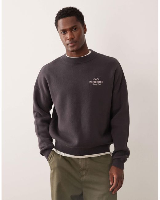 Vortex - pull ras Prohibited pour homme en coloris Brown