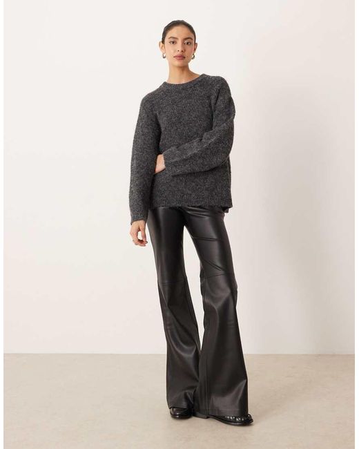 Gina Tricot Gray Super Soft Knit Oversized Sweater