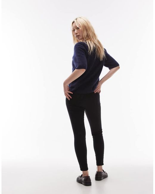 Topshop Unique Black Jamie High Rise Skinny Jean