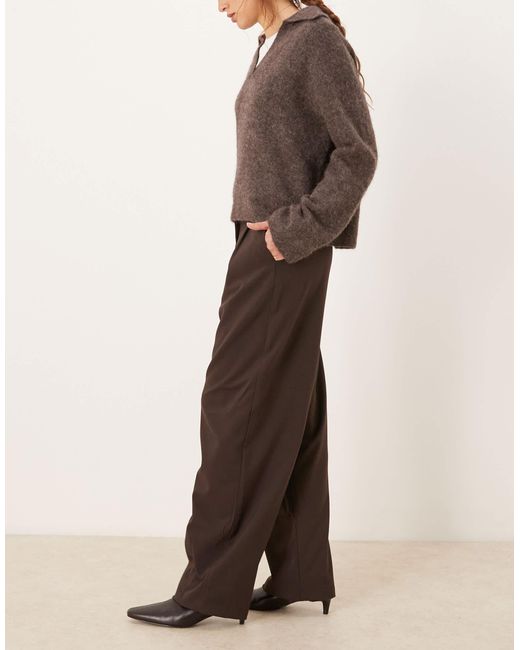ASOS Brown – elegante, bogenförmige barrel-hose