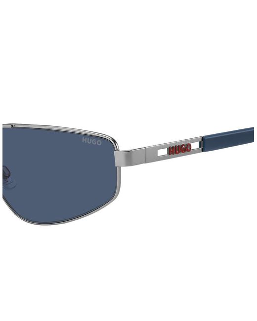 Hugo Sunglasses Blue Hugo Square Sunglasses for men