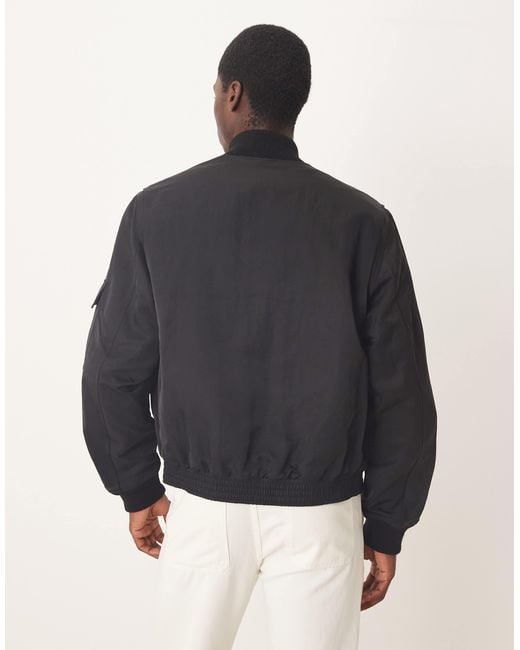 ARKET Blue Bomber Jacket With Workwear Pockets for men