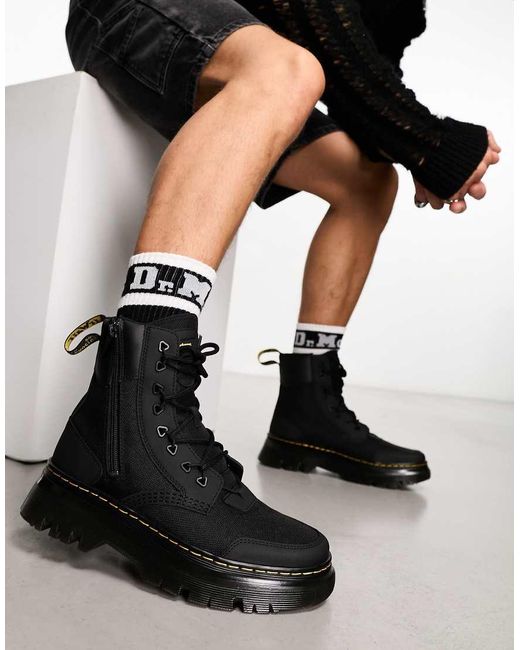Dr. Martens Tarik Zip 8 Eye Boots in Black for Men Lyst UK
