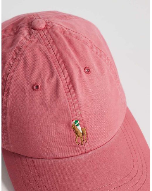 Polo Ralph Lauren Pink Icon Logo Baseball Cap for men