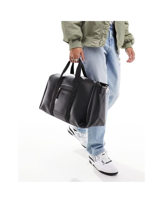 Fenton Black Large Holdall Bag for men