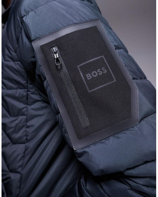 Boss Blue Taranis Lightweight Puffer Jacket for men