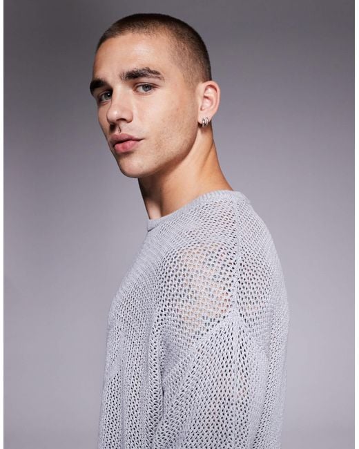Liquor N Poker Gray Knit Jersey Top With Rebel 13 Logo for men