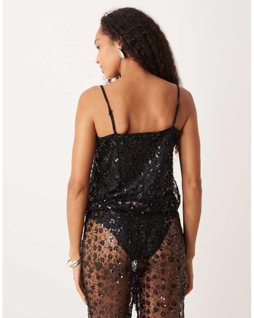 JJXX Black Sequin Top