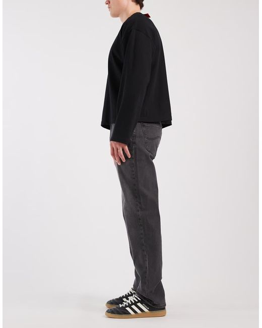Lee Jeans Black West Straight Leg Jeans for men