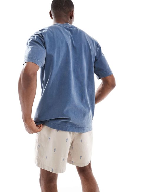 Hollister – locker geschnittene shorts zum reinschlüpfen in Blue für Herren