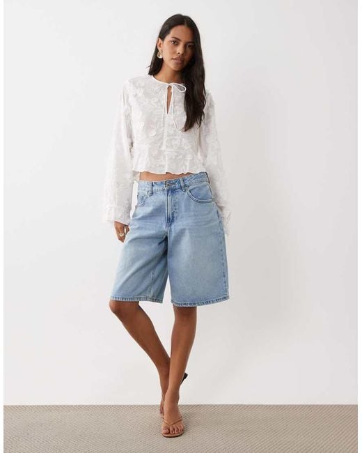 Mango White Lace Blouse