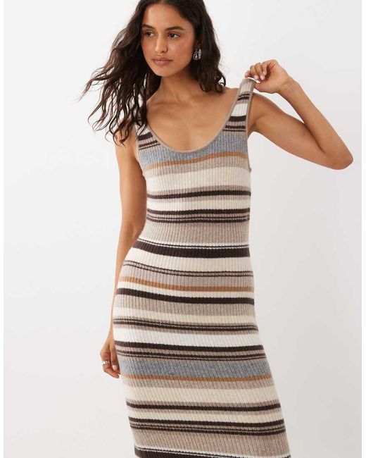 Abercrombie & Fitch White Knitted Dress