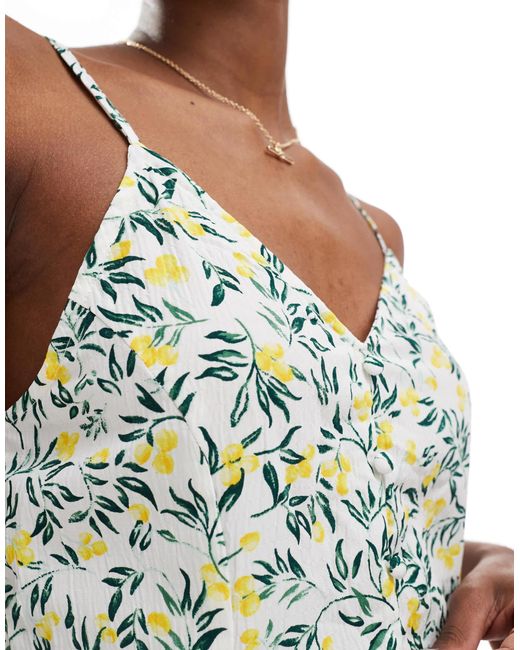 ONLY White Cami Mini Dress With Tie Back Detail