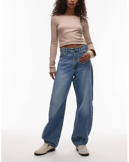 Cinch barrel - jean - moyen Levi's en coloris Blue