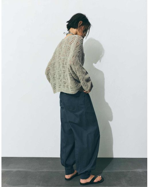 Pull&Bear Gray – strickjacke