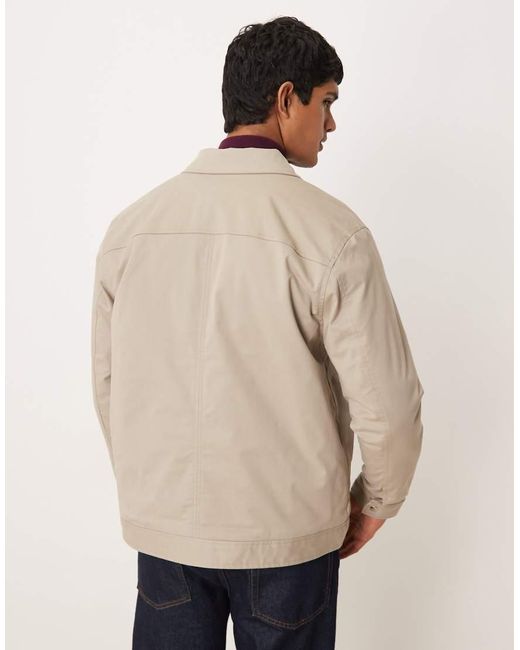 Calvin Klein Natural Canvas Zip Thru Jacket for men