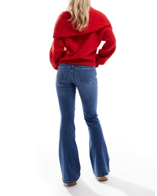 Bershka Petite High Waisted Flared Jeans