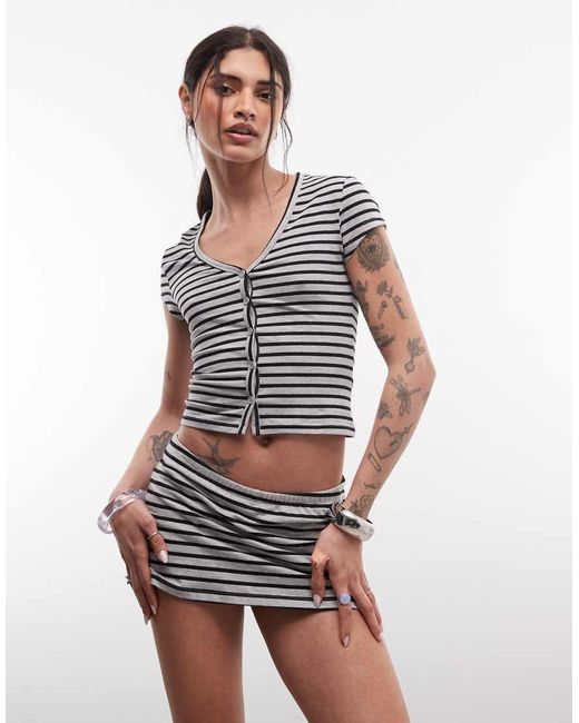 Collusion Gray Mini Skort