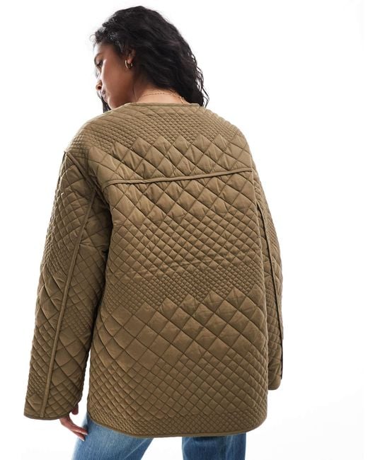 Y.A.S Blue Quilted Jacket
