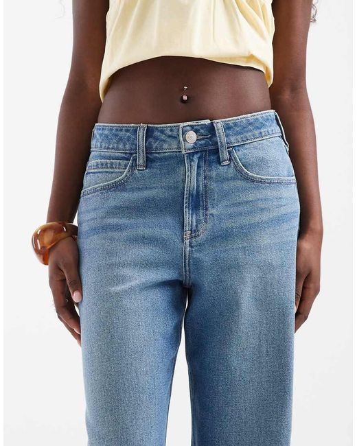 Hollister Blue High Rise baggy Jeans