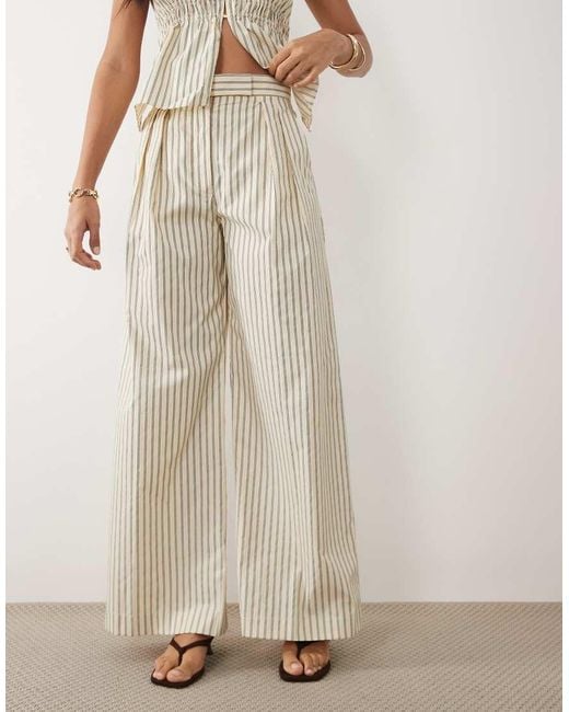 Mango White Tatin Relaxed Trouser Co-ord