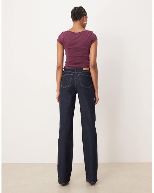 ASOS Blue Asos Design Tall Comfort Stretch Straight Leg Jeans