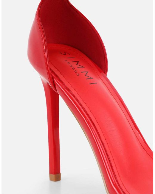 SIMMI Gray Gabby Barely There Heeled Sandals