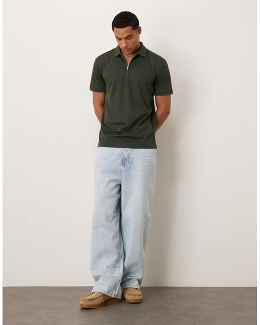 SELECTED – polohemd in Green für Herren