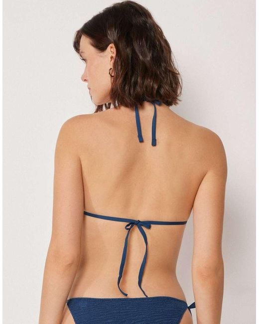 Calzedonia Blue Crinckle Waves