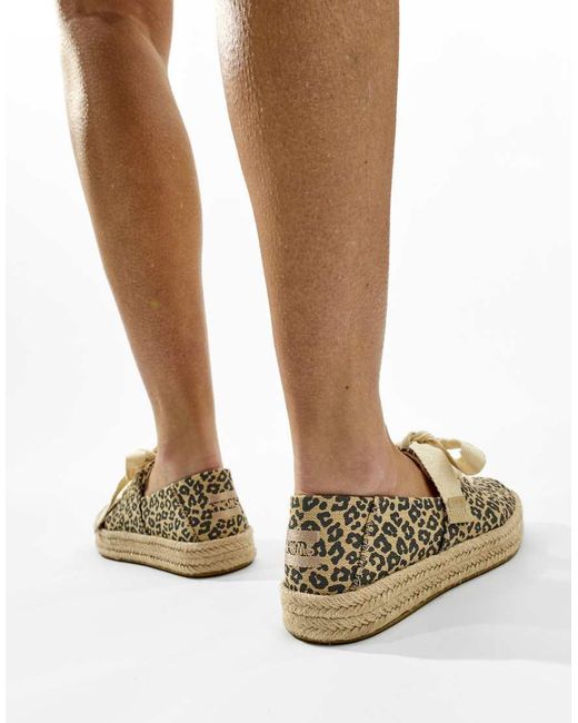 TOMS Black Carolina Lace Up Espadrille