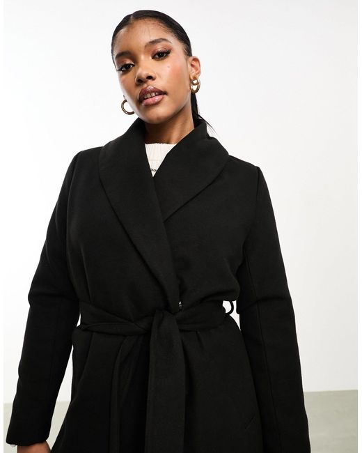 Threadbare Black – mira – eleganter mantel