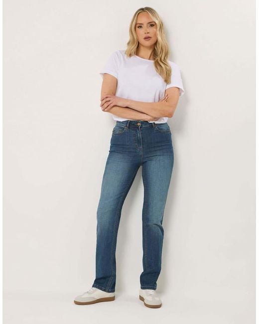 Long Tall Sally Blue Straight Leg Jeans