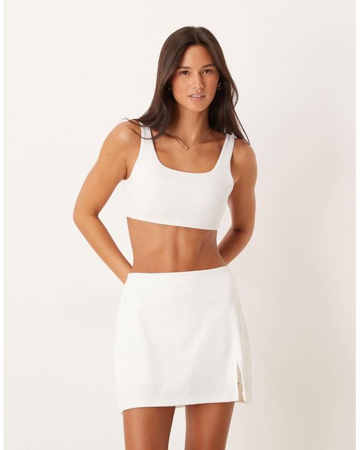 Tala Natural Asymmetric Side Split Skort
