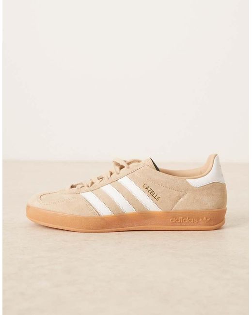 Adidas Originals Gray Gazelle Indoor Sneakers for men