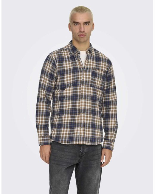 Only & Sons – hemd in Gray für Herren