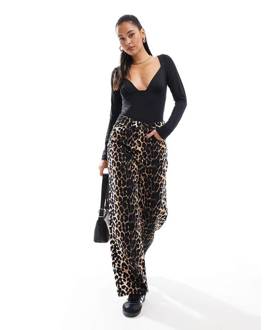 Stradivarius Black – langärmliger body