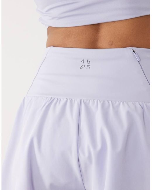 4505 Purple Floaty Running Short With Jersey Liner