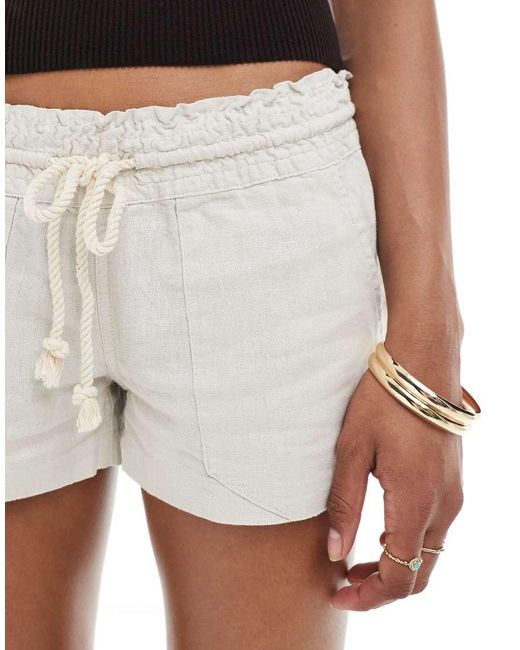 Roxy Black Oceanside Pull On Beachy Shorts