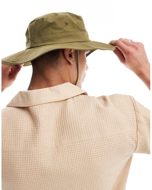 Cappello Da Pescatore Stile Safari Kaki di ASOS in Natural da Uomo