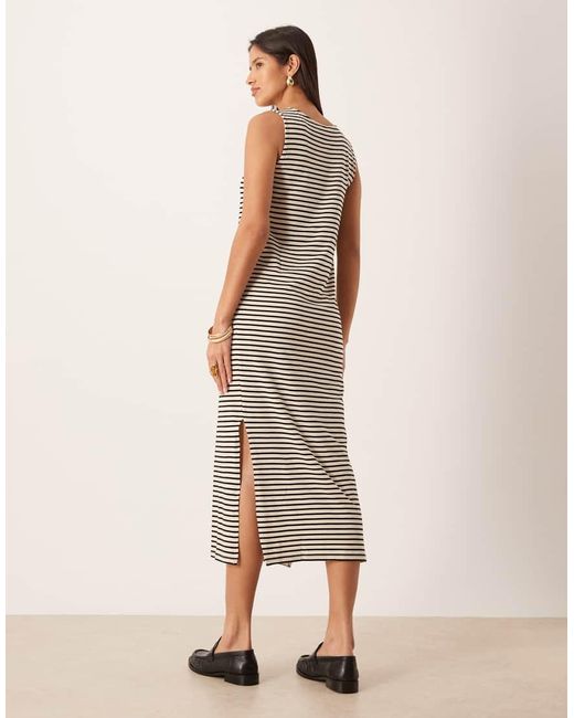 Aware White Sleeveless Maxi Dress