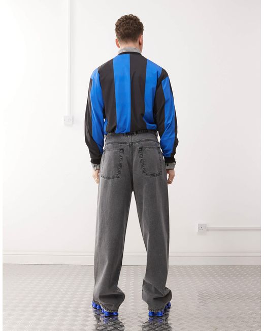 Collusion Black X001 Antifit Jeans for men