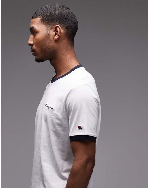 Champion White Ringer T-shirt for men