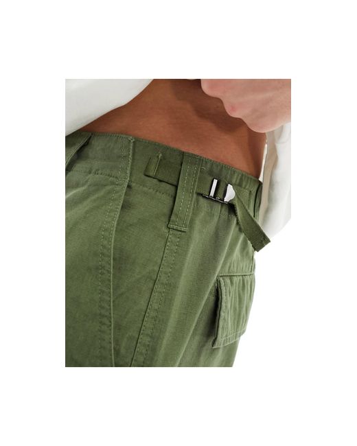 Hardwork - pantalon style charpentier en ripstop - kaki Obey pour homme en coloris Green