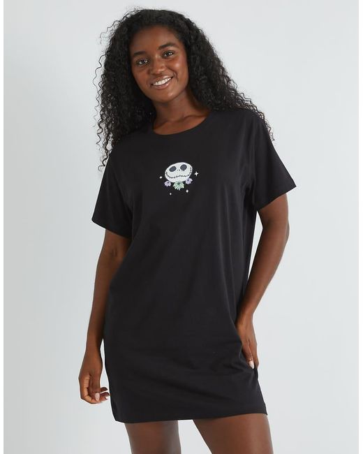 Skinnydip London Black London Nightmare Before Christmas Night Dress