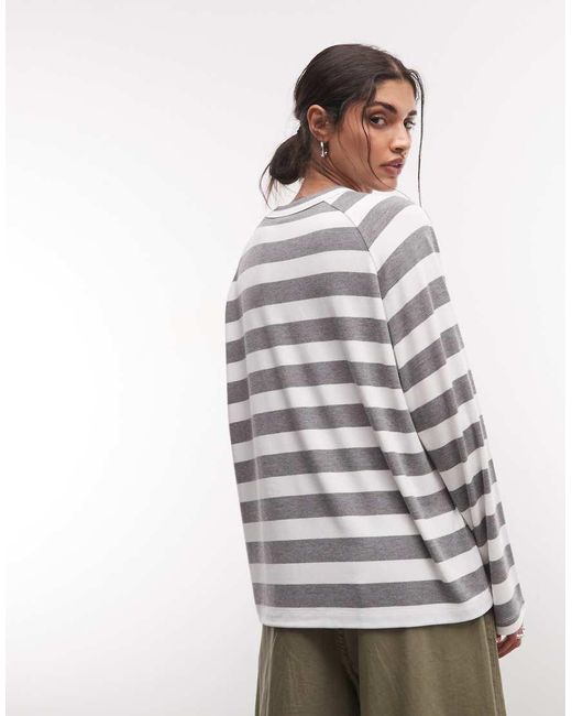 Collusion White Boxy Raglan Tee