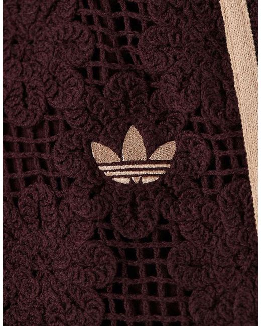 adidas Originals x ASOS Natural Crochet Knitted Track Bottoms Co-ord