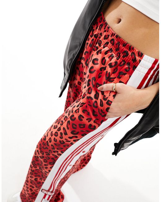 adidas Originals Leopard Luxe Adibreaks in Red
